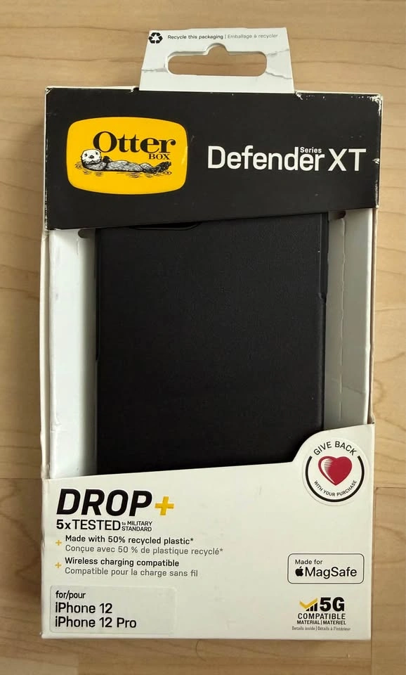 NEW OtterBox Defender XT iPhone 12/12 Pro Case - MagSafe - Black - photo 4