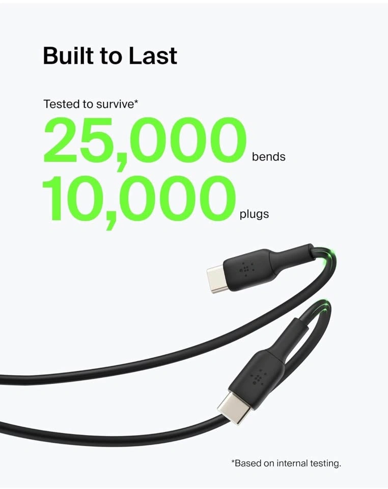 Belkin BoostCharge USB-C Cable (1M/3.3ft) - Black - photo 3