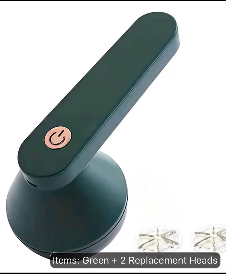 Green Lint Remover + 2 Replacement Heads