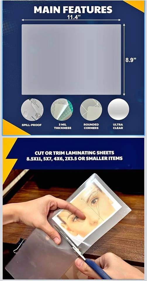 100-Pack Thermal Laminating Pouches - Letter Size, 3 Mil