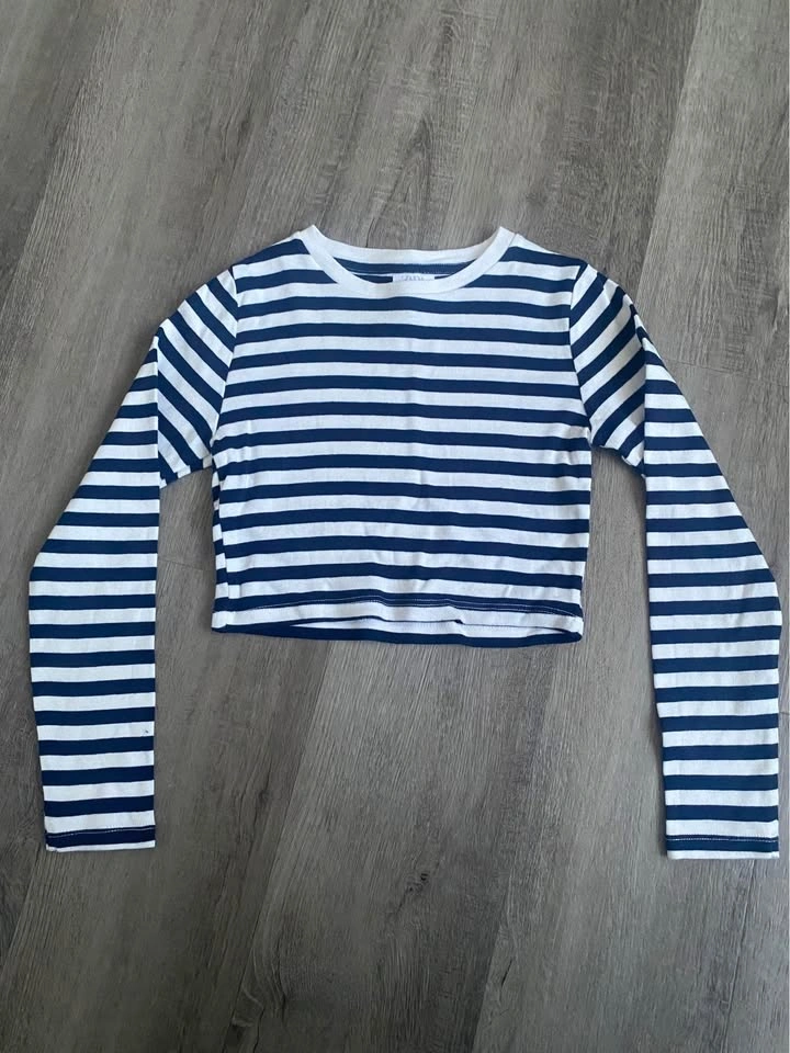 Zara Striped Crop Top - photo 2