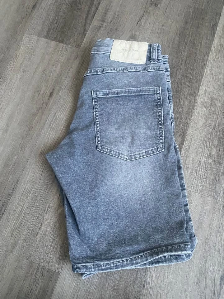Zara Boys Gray Denim Carpenter Shorts Size 11-12 - photo 3