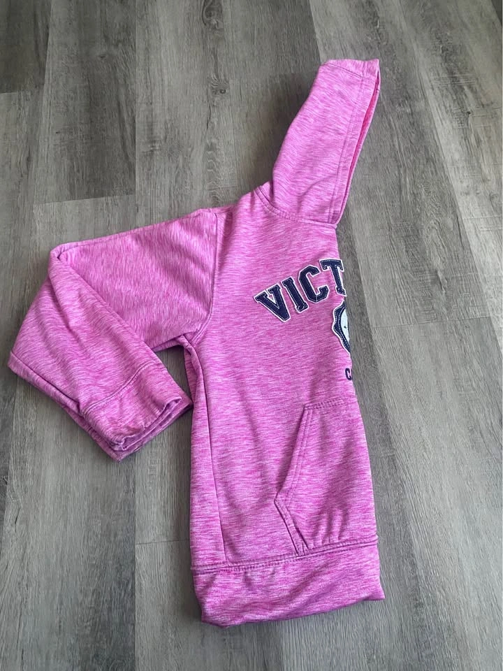 Victoria Pink Girls Hoodie Size 6-8 - photo 3