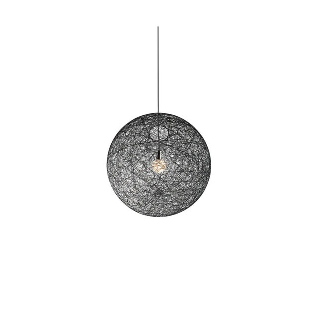 Large Stellar Thread Pendant Globe Light Fixture - Black - photo 3