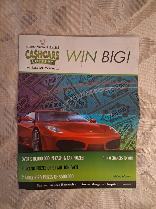 2007 Princess Margaret Cash & Cars Lottery Brochure