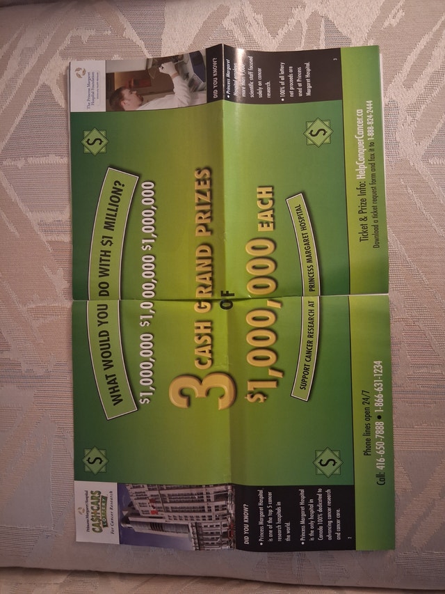 2007 Princess Margaret Cash & Cars Lottery Brochure - photo 2