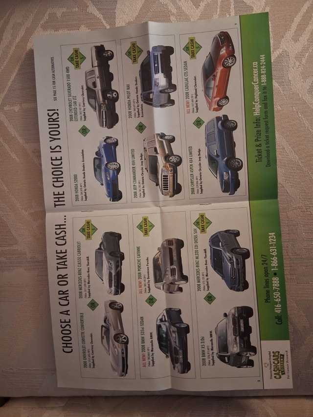2007 Princess Margaret Cash & Cars Lottery Brochure - photo 3