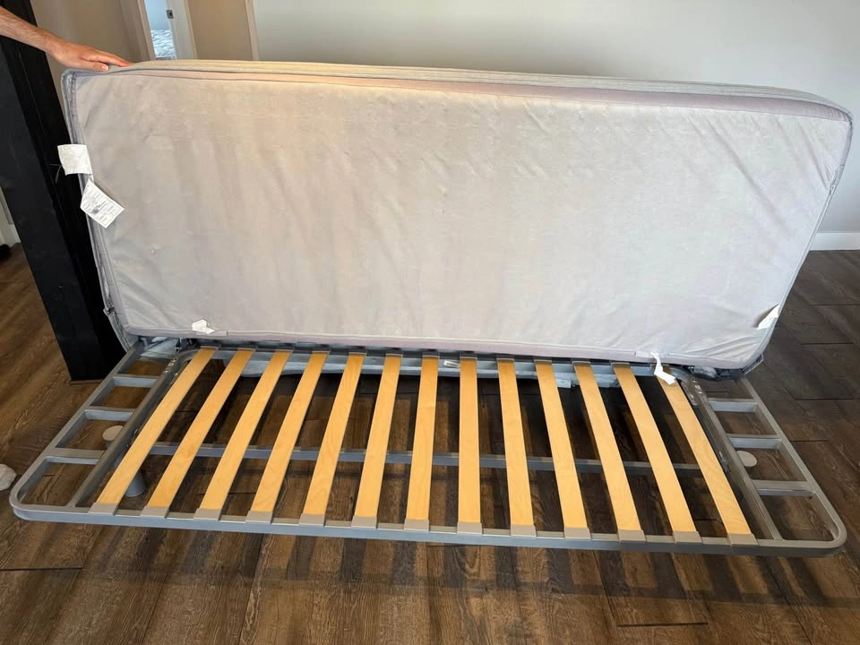Grey Futon Sofa Bed - photo 3