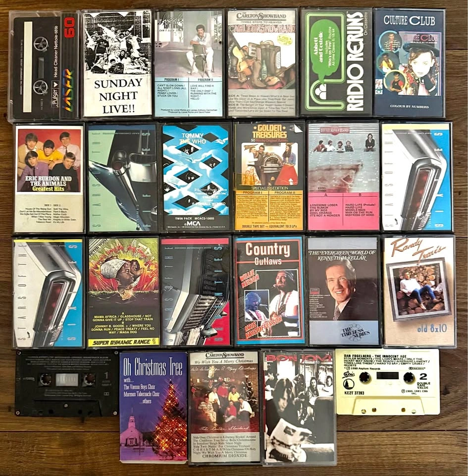 Vintage Cassette Tape Collection - 20+ Tapes