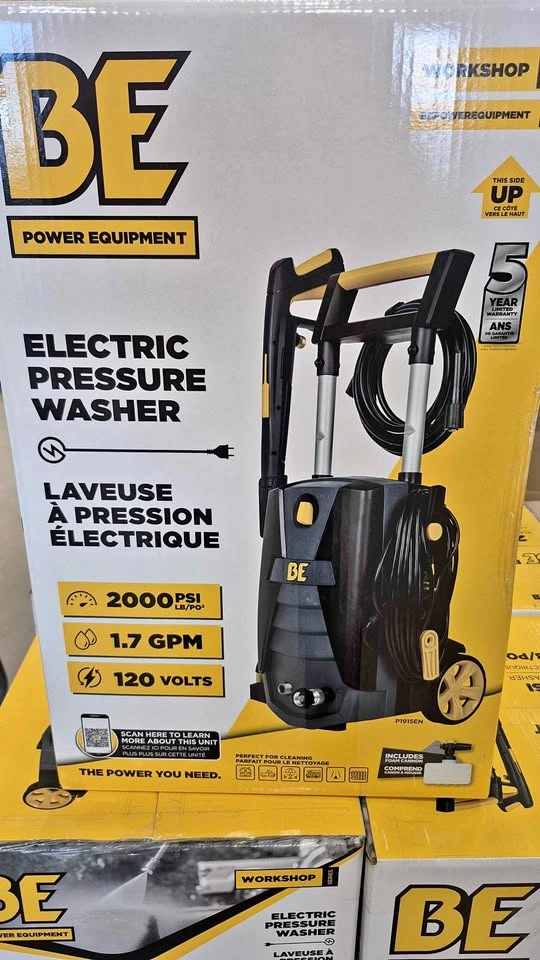 BE Power Equipment P1915EN Electric Pressure Washer - New