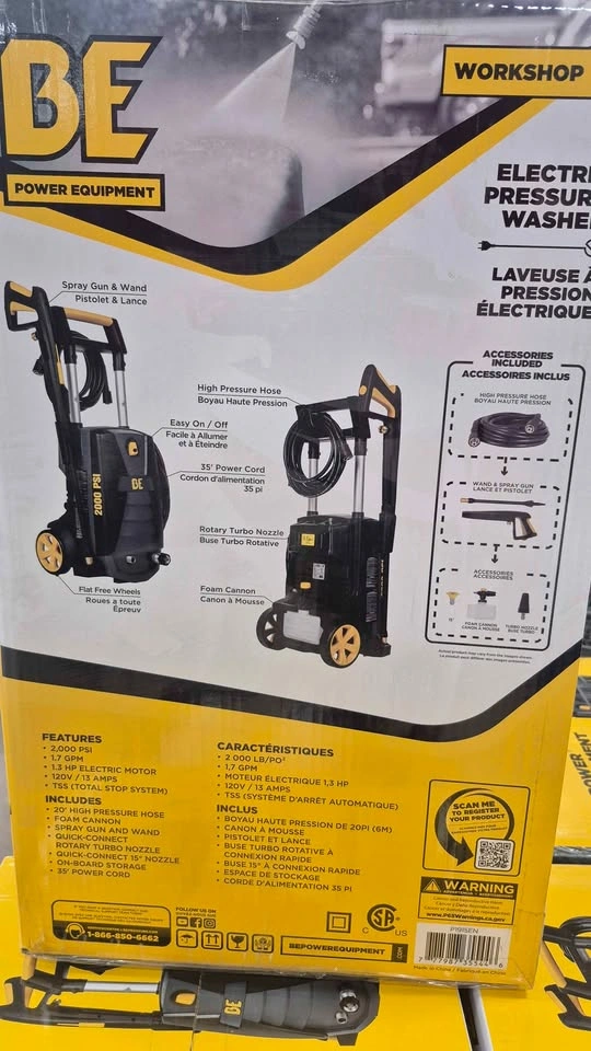BE Power Equipment P1915EN Electric Pressure Washer - New - photo 2