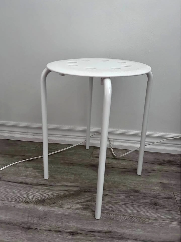IKEA MARIUS stool white