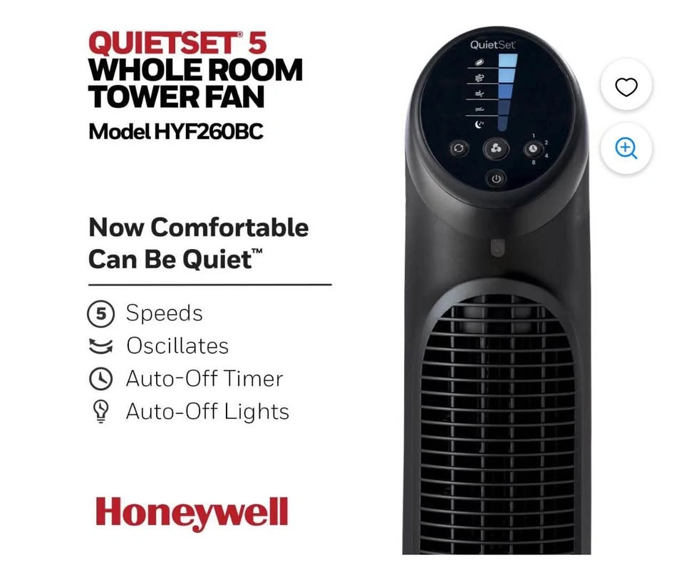 Honeywell QuietSet Tower Fan - photo 5