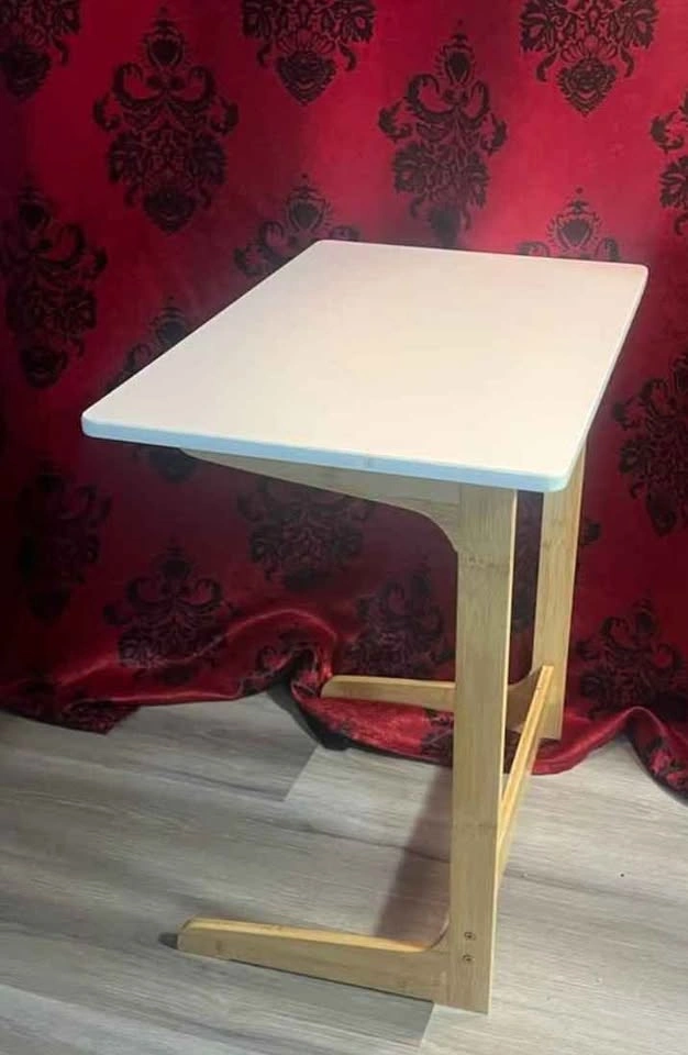 2 NEW IN BOX Bamboo C-Table w/ White Top - photo 2