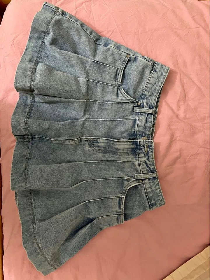 Refuge Denim Skirt - Size Large