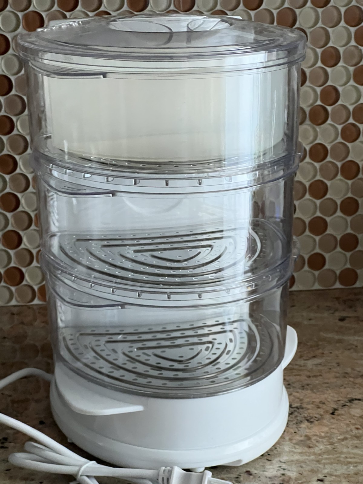 Wolfgang Puck Food Steamer BERFS010 - White, Assembled NWOB