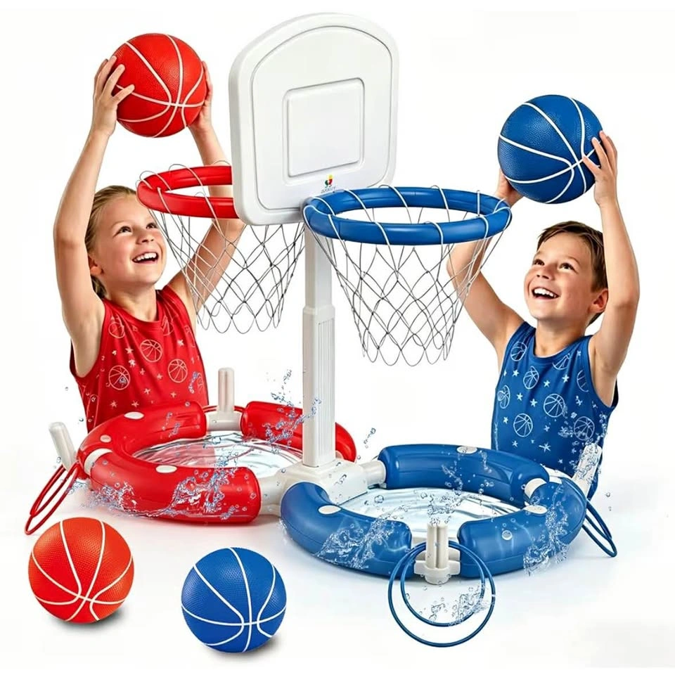 Dual Basketball Hoop with Backboard (Pool or Ground)