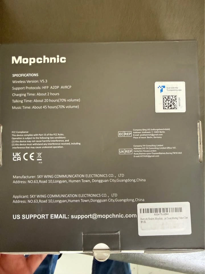 Mopchnic KH113M Bluetooth Headset - New - photo 4