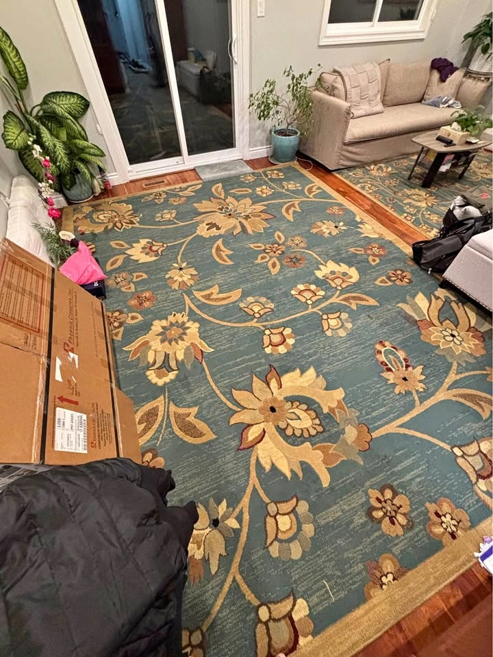 4 Piece Area Rug Set - 2 Large Carpets & 2 Runners