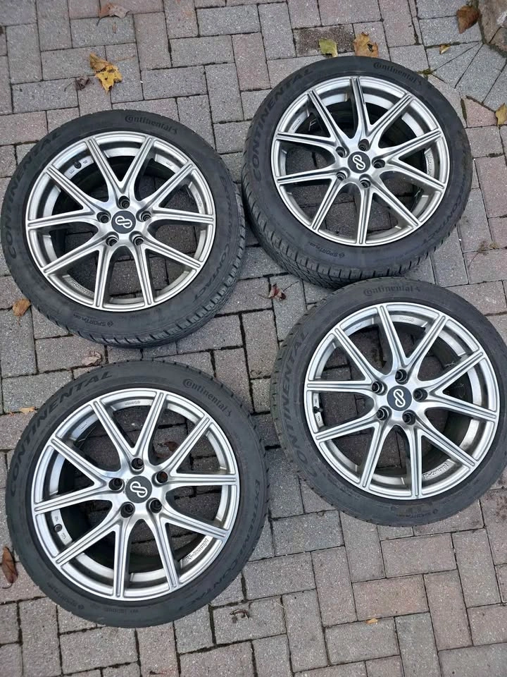17" AME FS-01 Concept Wheels | 5x114.3 | Continental DWS06+