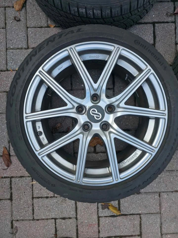 17" AME FS-01 Concept Wheels | 5x114.3 | Continental DWS06+ - photo 3