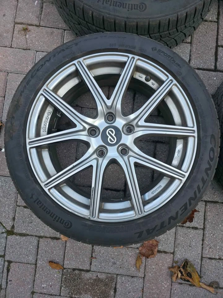 17" AME FS-01 Concept Wheels | 5x114.3 | Continental DWS06+ - photo 4