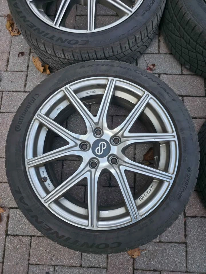 17" AME FS-01 Concept Wheels | 5x114.3 | Continental DWS06+ - photo 5