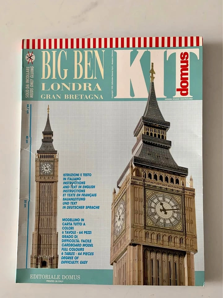 Paper kit model Big Ben