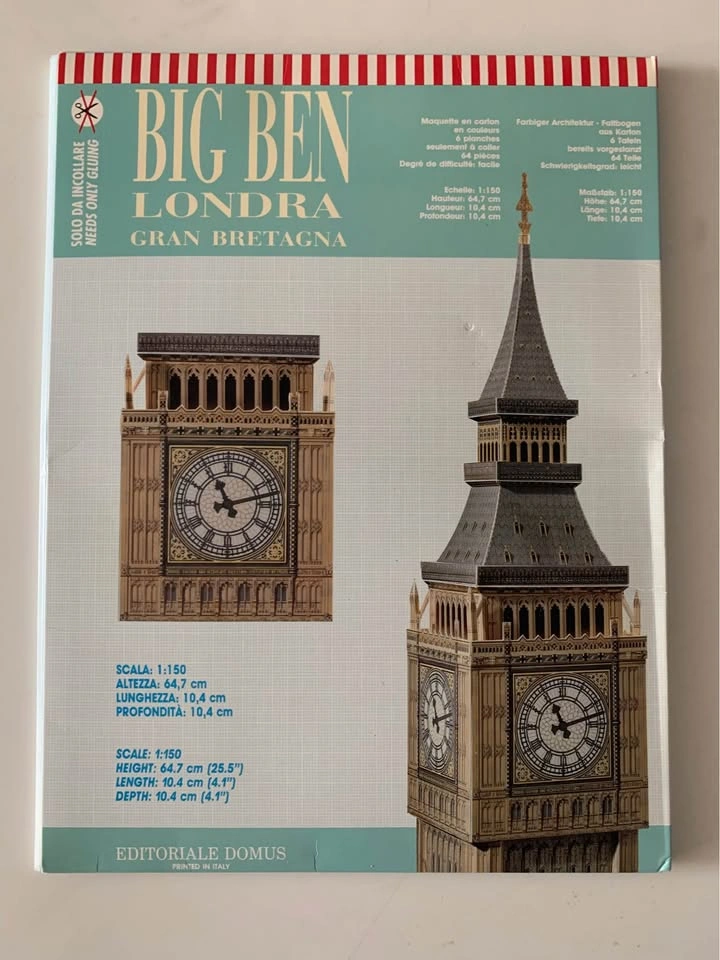 Paper kit model Big Ben - photo 2