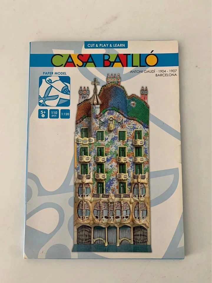 Paper kit model Casa Batllo’ Antoni Gaudi’