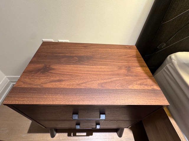 Article Nightstand - Mid-Century Modern Walnut Finish - photo 2