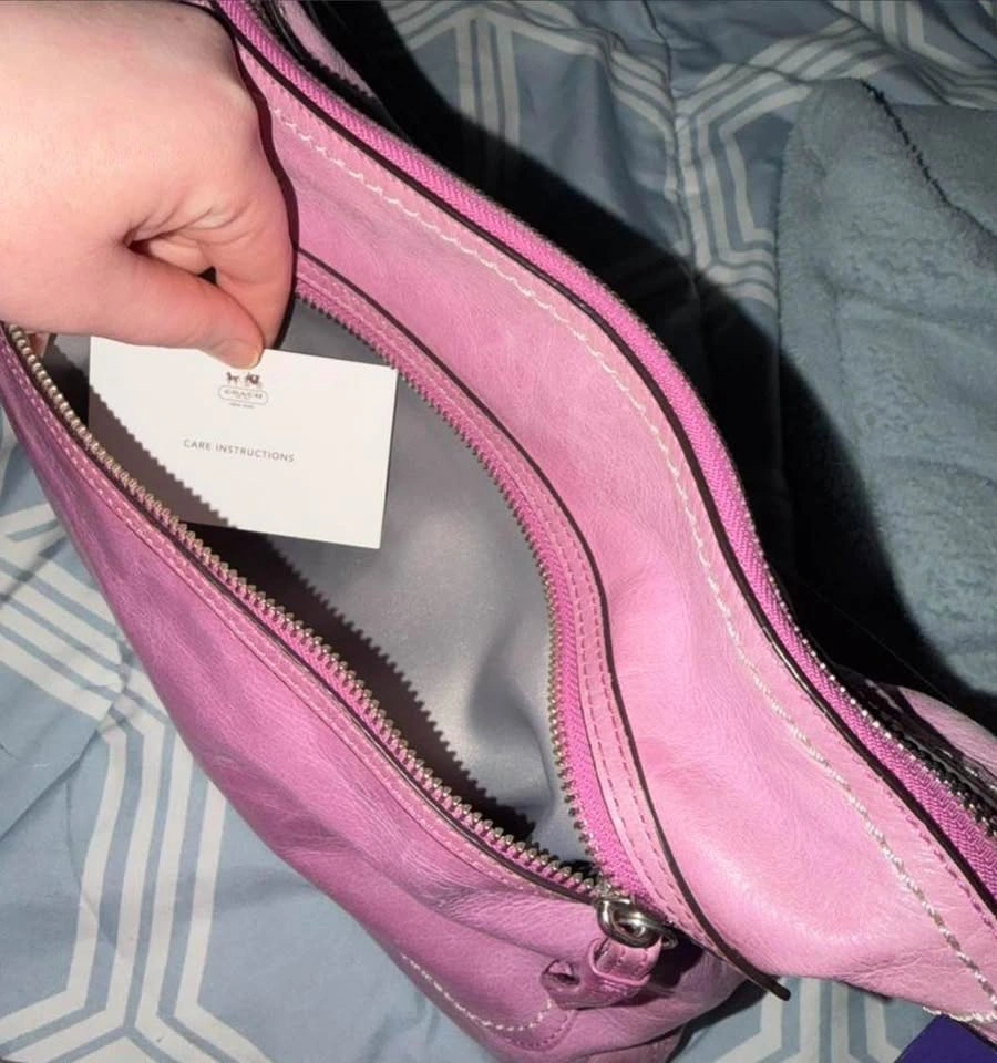 Coach pink Poppy Perri Hippie crossbody bag - photo 3