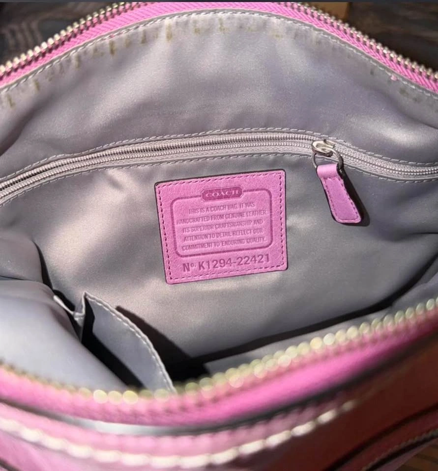 Coach pink Poppy Perri Hippie crossbody bag - photo 4