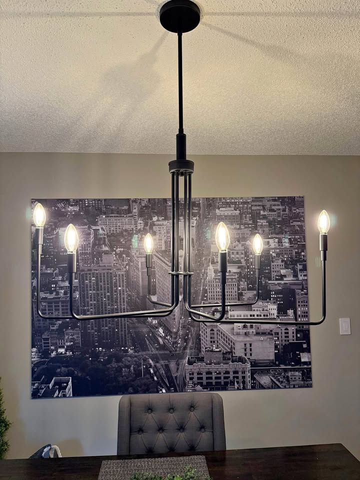 Black Dining Room Chandelier