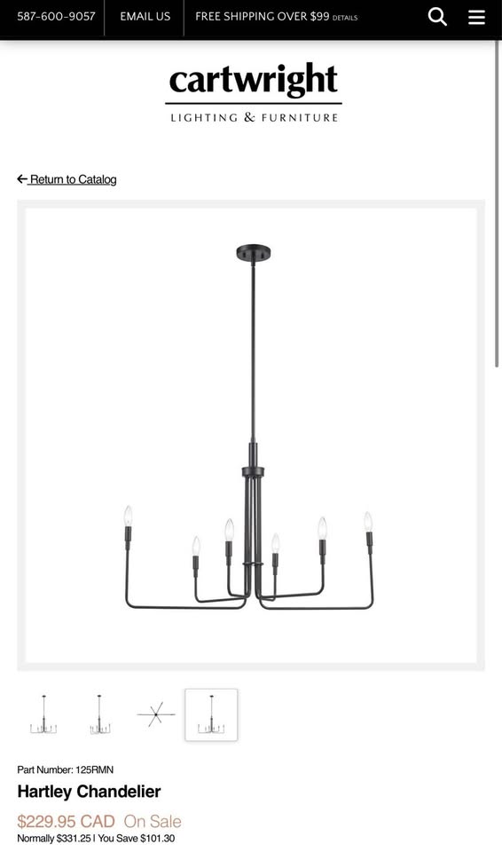 Black Dining Room Chandelier - photo 5