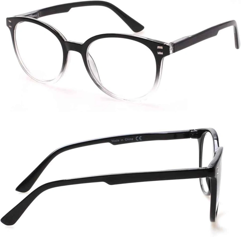 SIGVAN 3 Pack Reading Glasses Spring Hinge Stylish Readers Black - photo 5
