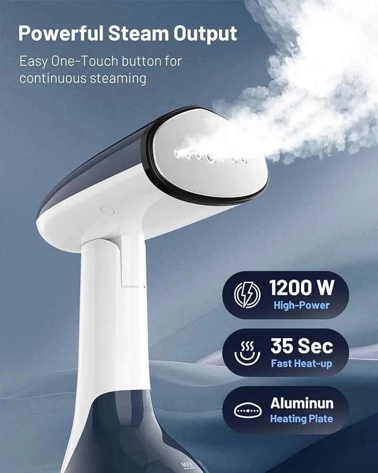 BEAUTURAL Steamer for Clothes, Portable Handheld Garment Wrinkle - photo 2