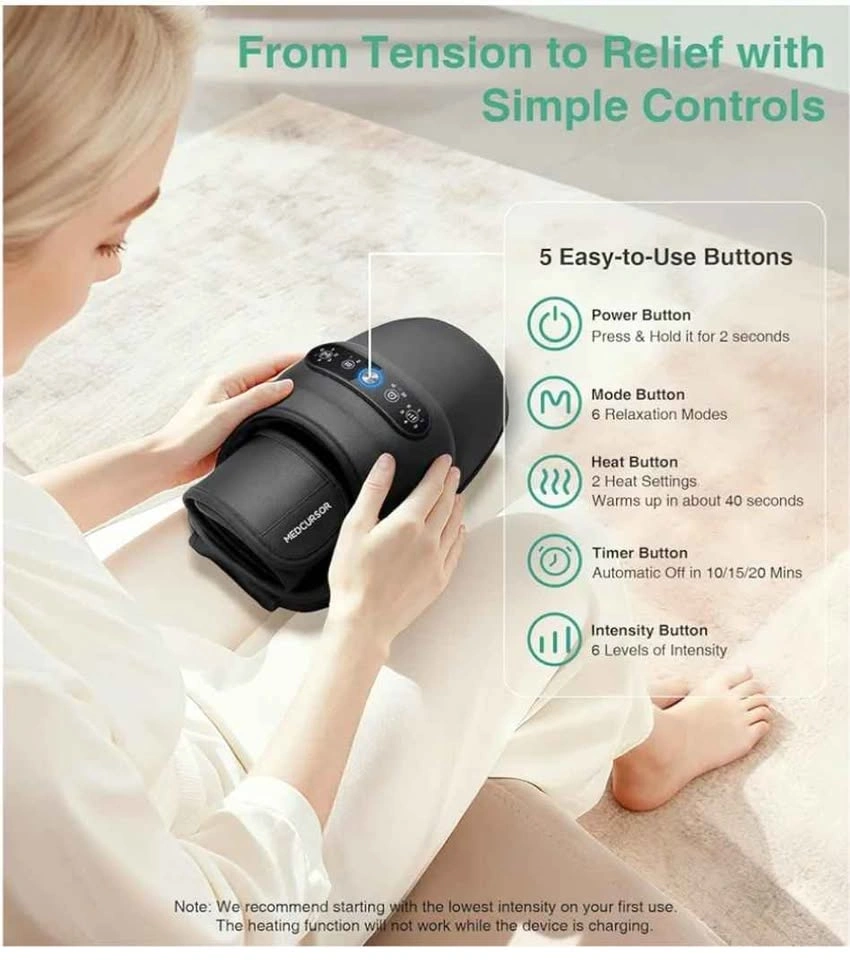 Medcursor Hand Massager w/ Heat & Compression - photo 4