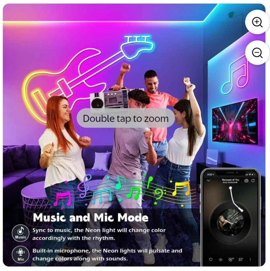LED Neon Rope Lights with App/Remote - photo 3