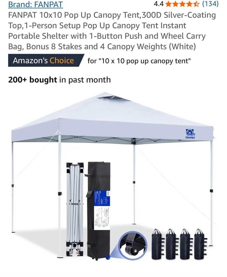 Canopy Tent + 6ft Foldable Table - photo 3