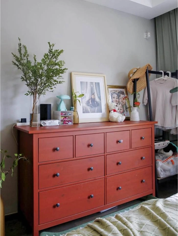 Discontinued HEMNES 8-Drawer Dresser - Solid Wood Red-Brown - photo 2