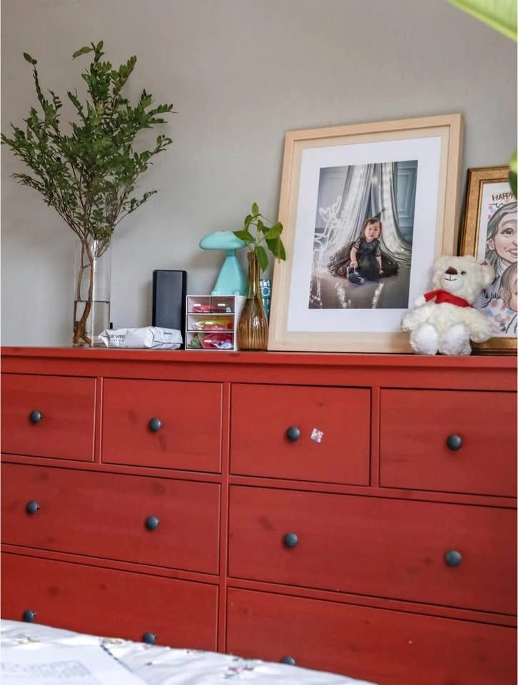 Discontinued HEMNES 8-Drawer Dresser - Solid Wood Red-Brown - photo 3