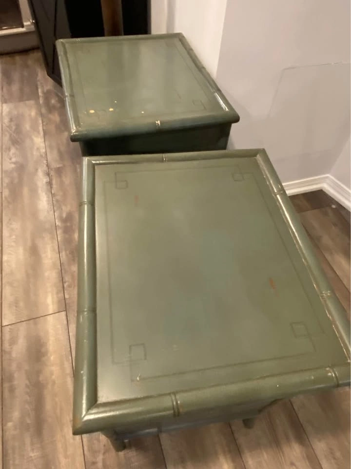 Mid-Century Chinese Hand Painted Cabinets - Pair - photo 5
