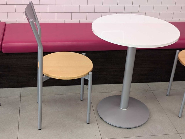 Heavy duty 2 chairs 1 table set (4 sets available)