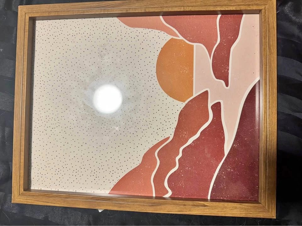 Wooden Framed Sunset Print Art
