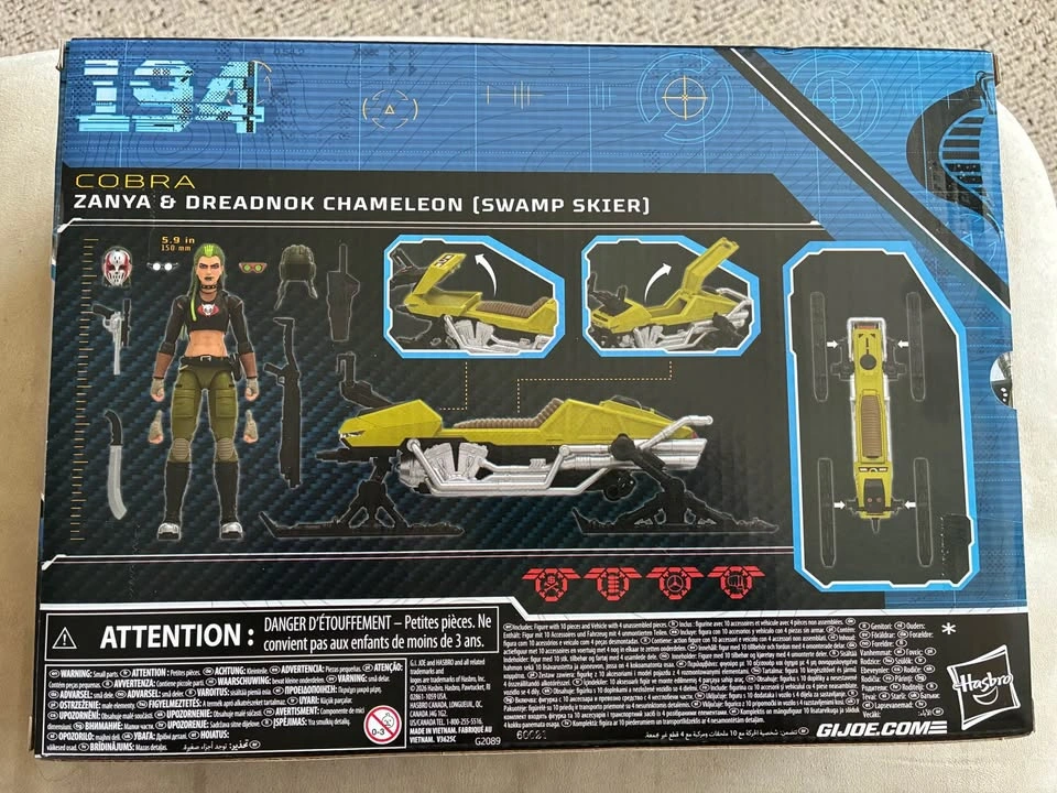 G.I. Joe Classified Zanya & Dreadnok Chameleon Swamp Skier - photo 2