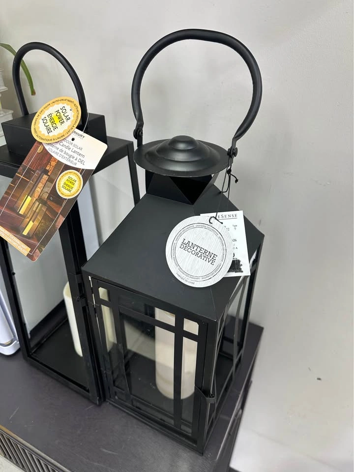 Cool Solar LED Flickering Candle Lanterns - Set of 2 - photo 3