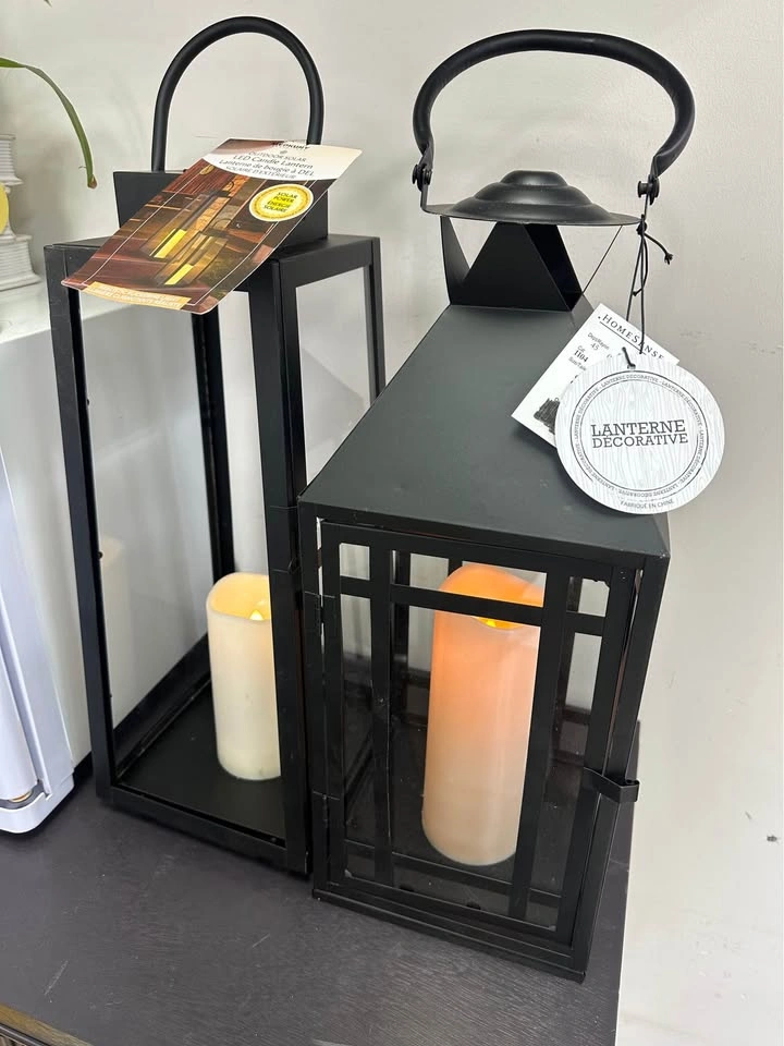 Cool Solar LED Flickering Candle Lanterns - Set of 2 - photo 4