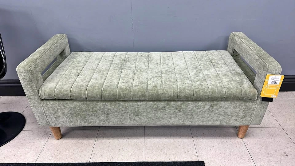 Sage Green Storage Bench