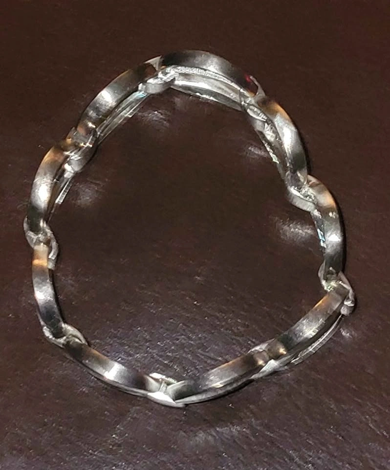 Unique Womens Bracelet - Solid Sterling Silver 44.9 grams - photo 3